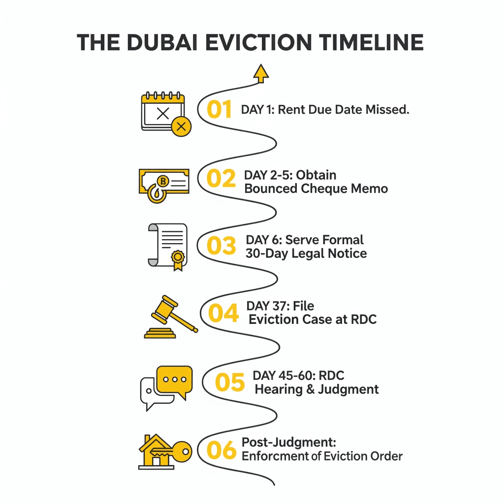 The Dubai Eviction Timeline for Downtown & Business Bay Properties